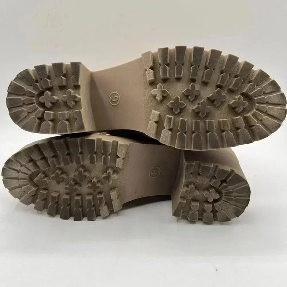 Wild Pair Womens 9M Bentli Nubuck Embellished Combat & Lace-up Boots Tan Nubuck - Picture 13 of 15